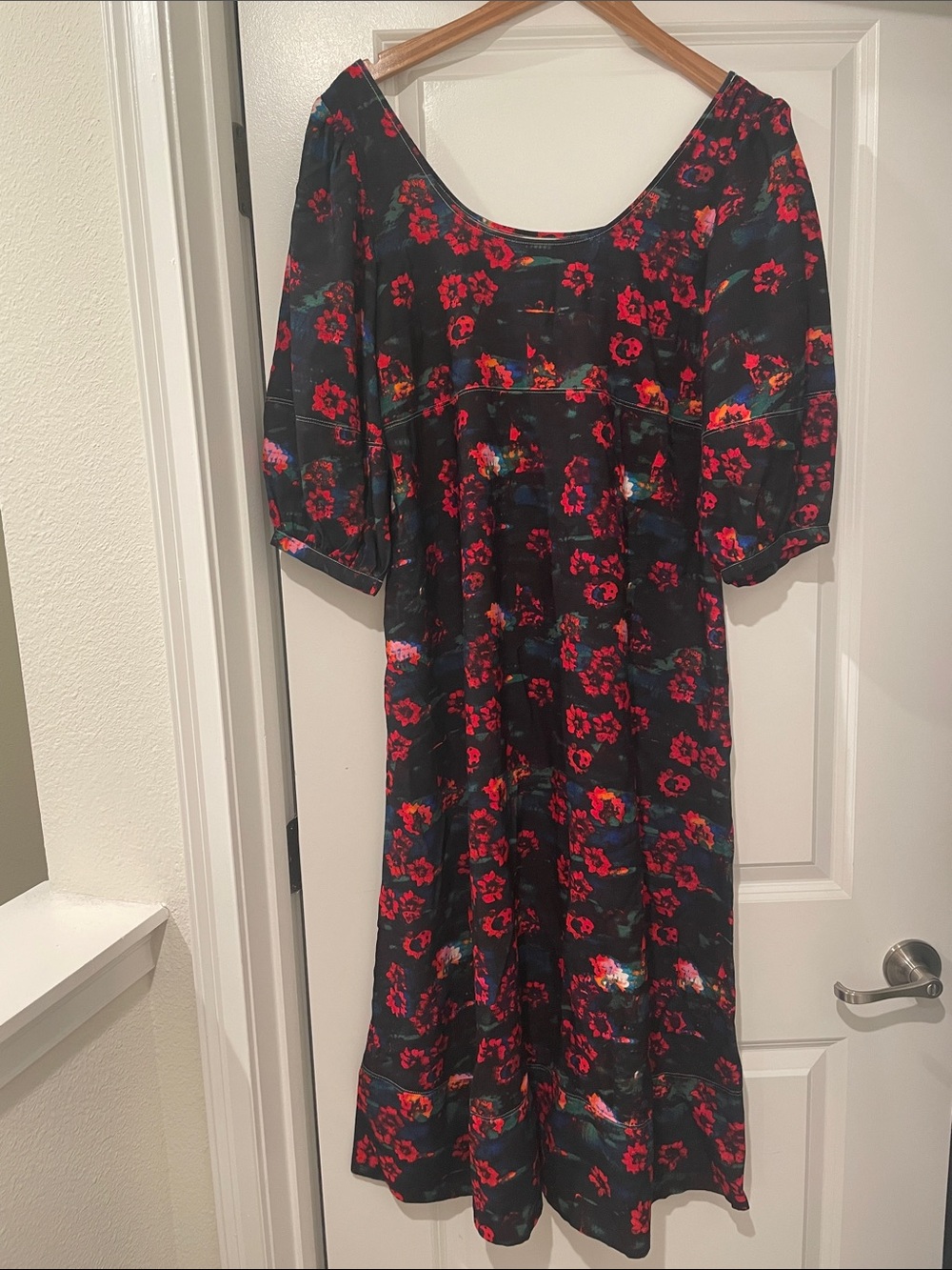 Rachel Comey x Target Kodak Red Floral Midi dress size 6